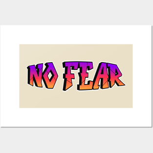 No Fear word letters graffiti style Posters and Art